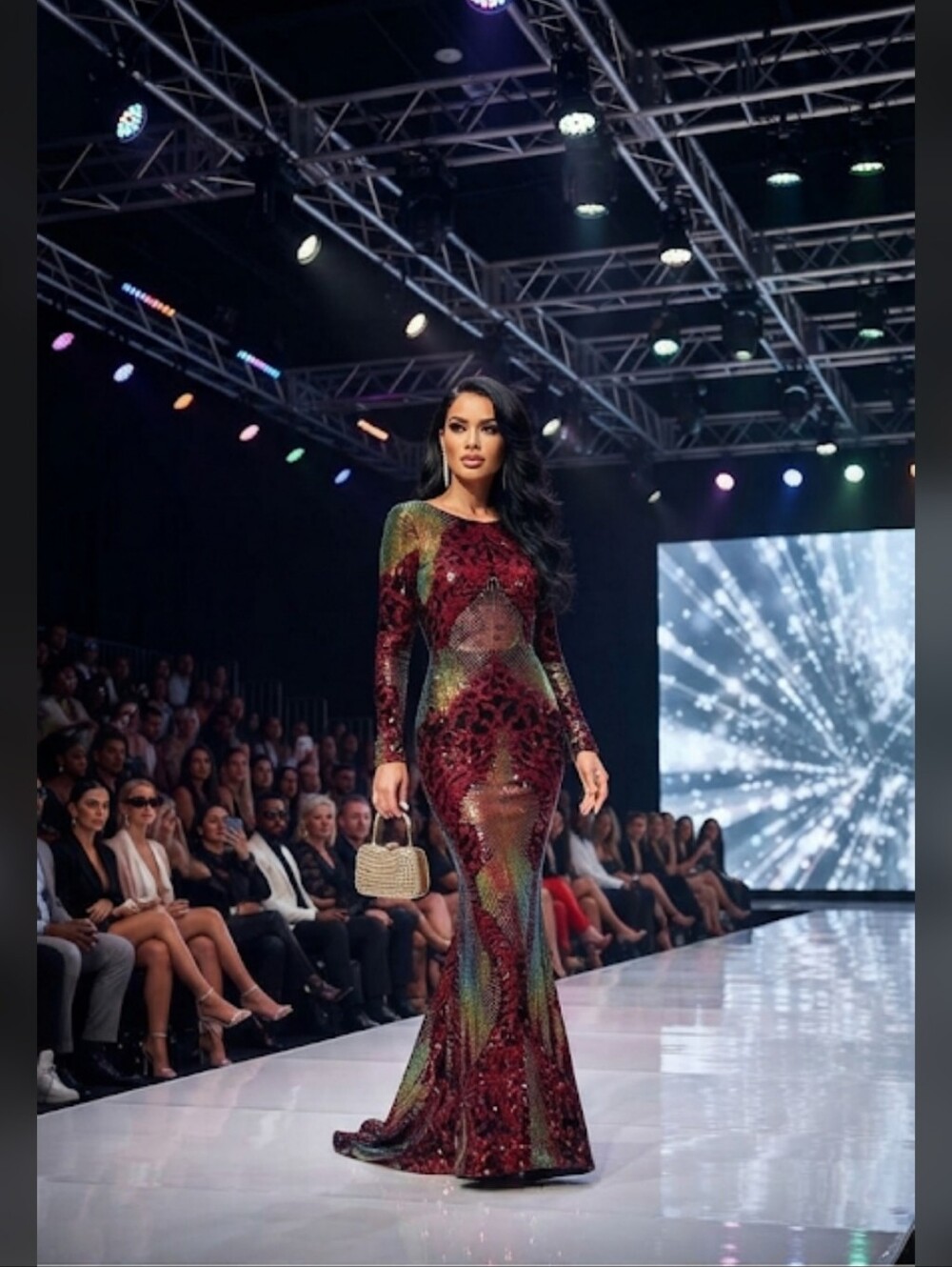 PREMIUM A LINE SEQUINED SPECIAL OCCASIONS MAXI DRESS